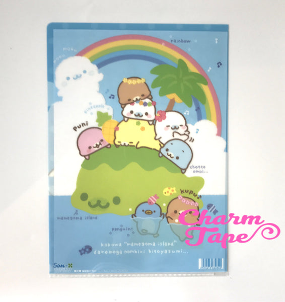 San-x Mamegoma Seal A4 plastic file folder