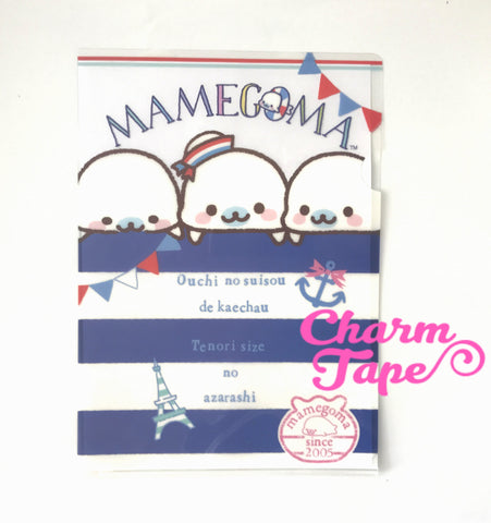 San-x Mamegoma Seal A4 plastic file folder