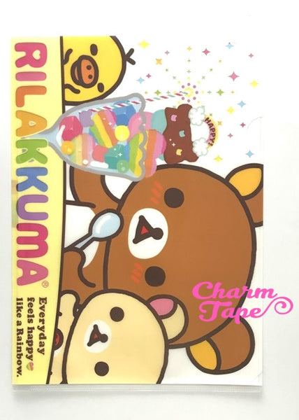 San-X Rilakkuma bear A4 plastic file folder