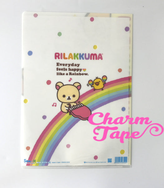 San-X Rilakkuma bear A4 plastic file folder