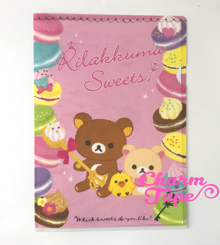 San-X Rilakkuma bear A4 plastic file folder