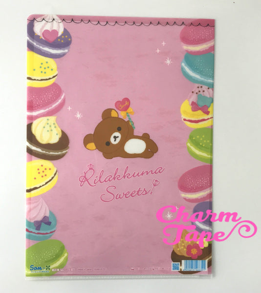 San-X Rilakkuma bear A4 plastic file folder