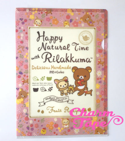 San-X Rilakkuma bear A4 plastic file folder