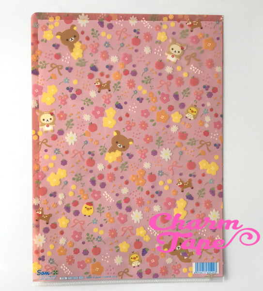 San-X Rilakkuma bear A4 plastic file folder