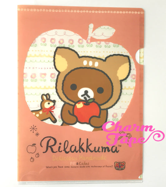 San-X Rilakkuma bear A4 plastic file folder