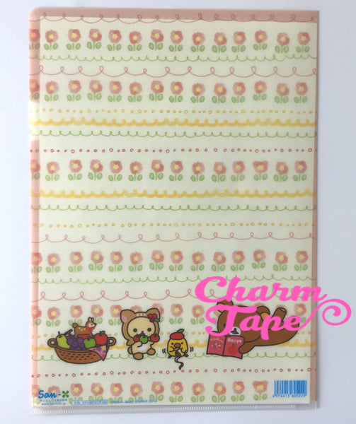 San-X Rilakkuma bear A4 plastic file folder