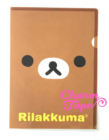 San-X Rilakkuma bear A4 plastic file folder