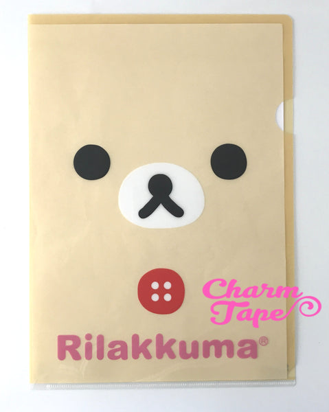 San-X Rilakkuma bear  A4 plastic file folder