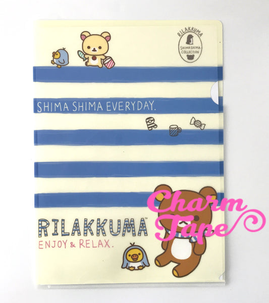 San-X Rilakkuma bear A4 plastic file folder