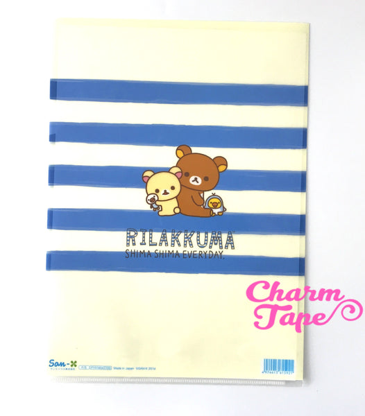 San-X Rilakkuma bear A4 plastic file folder