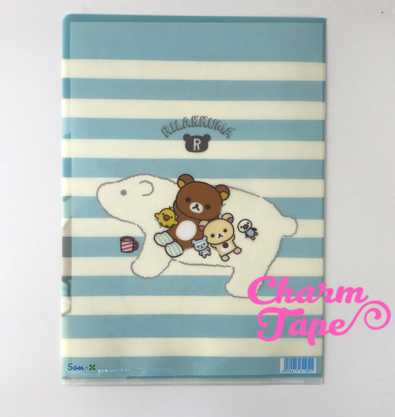 San-X Rilakkuma bear A4 plastic file folder