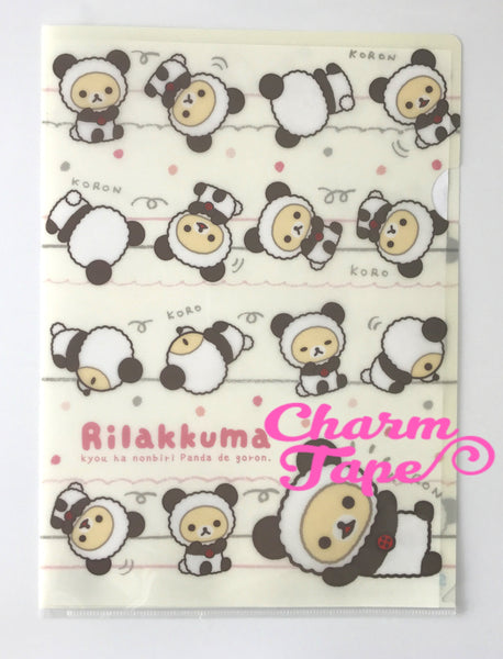 San-X Rilakkuma bear A4 plastic file folder