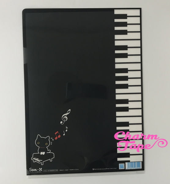 San-x Black Cat Kutusitanyanko A4 plastic file folder