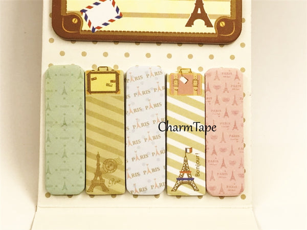 Bon voyage Eiffel Tower - Sticky Post-It Memo Note Pad 120 sheets aa742