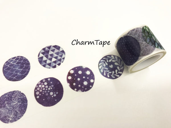 Round Illustration Big Washi Tape (30mm x 5 meters) WT928