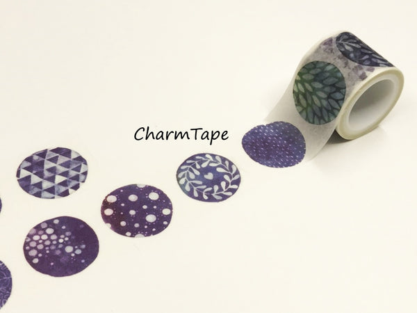 Round Illustration Big Washi Tape (30mm x 5 meters) WT928