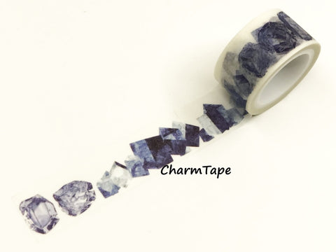 Blue Crystal Diamond Washi Tape Roll (20mm x 5m) WT954 - CharmTape - 1