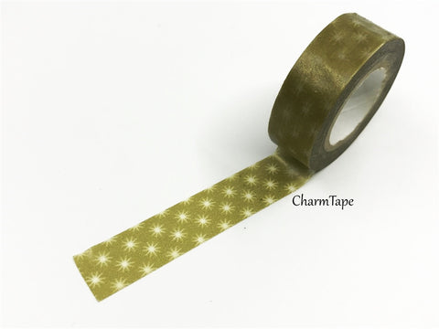 Festive Washi Tape - Holiday Stars 15mm x 8 metres WT586 - CharmTape - 1