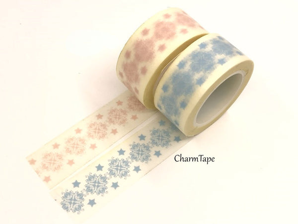 Festive Snowflake Washi Tape Big 20mm x 10m WT351 - CharmTape - 3