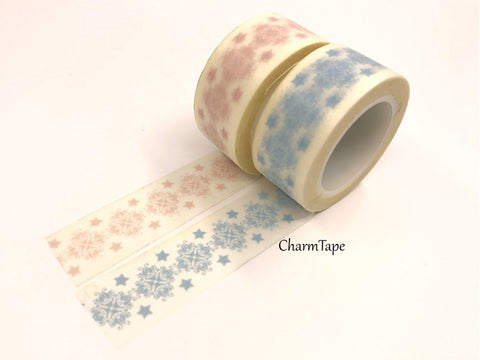 Festive Snowflake Washi Tape Big 20mm x 10m WT351 - CharmTape - 1