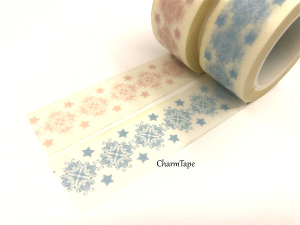 Festive Snowflake Washi Tape Big 20mm x 10m WT351 - CharmTape - 4