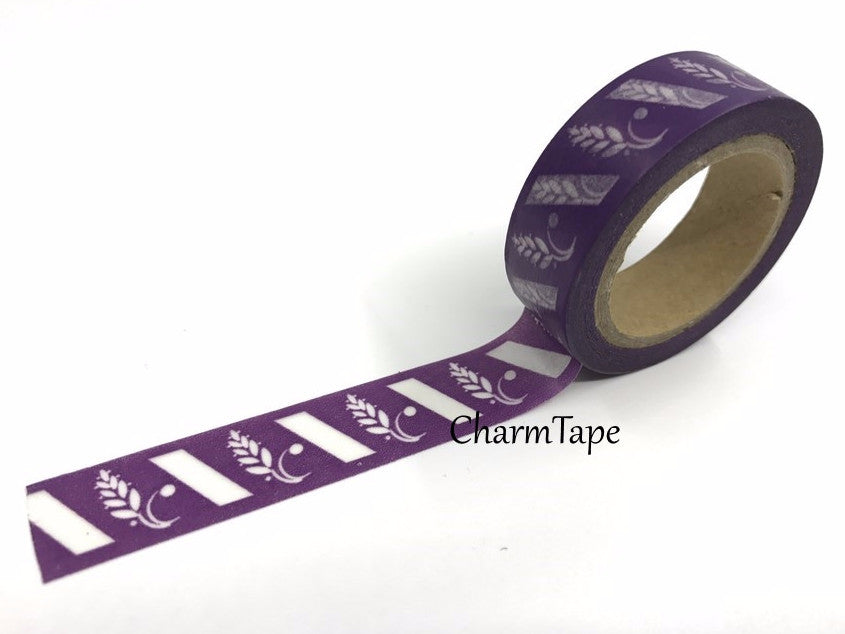 Wheat Purple Washi tape 15mm x 10m WT418