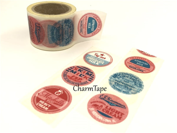 Big Washi Tape Vintage round Milk Top 30mm x 10m WT408