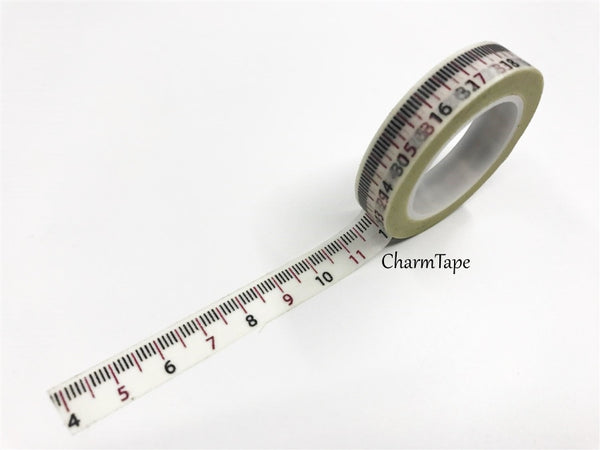 Measuring Tape Washi Tape 10mm x 10m WT97 - CharmTape - 4