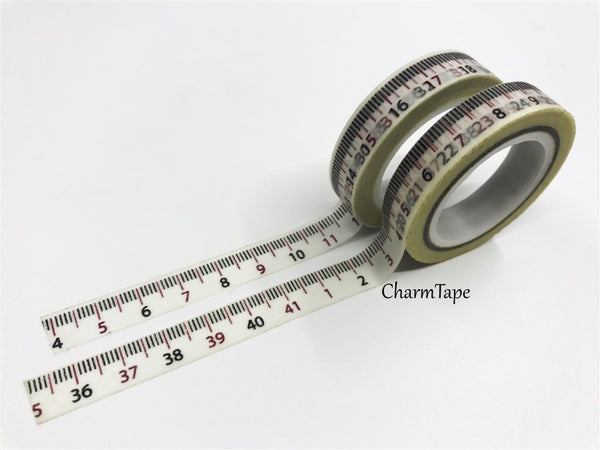 Measuring Tape Washi Tape 10mm x 10m WT97 - CharmTape - 1