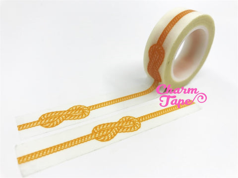 Orange Rope Washi tape (15mm x 10m) WT470 - CharmTape - 1