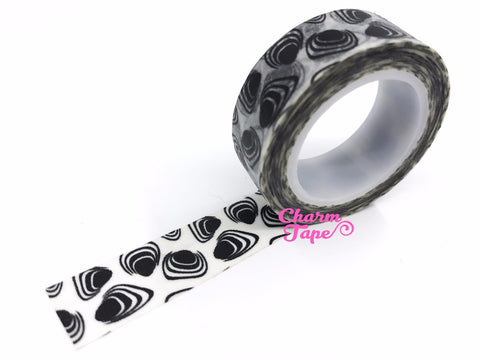 Black Sea Shell Washi Tape 15mm WT404