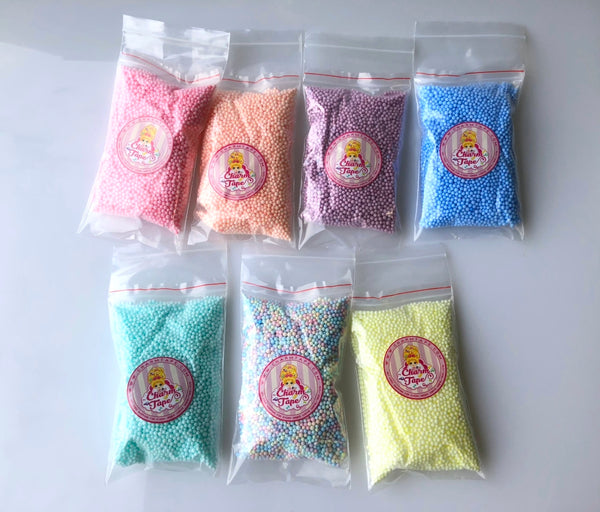 7 Packs Pastel Colors 10000 CHEAP Styrofoam Balls 2mm 3mm Polystyrene Filler Foam Ball Bead Slime Floam