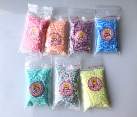 7 Packs Pastel Colors 10000 CHEAP Styrofoam Balls 2mm 3mm Polystyrene Filler Foam Ball Bead Slime Floam