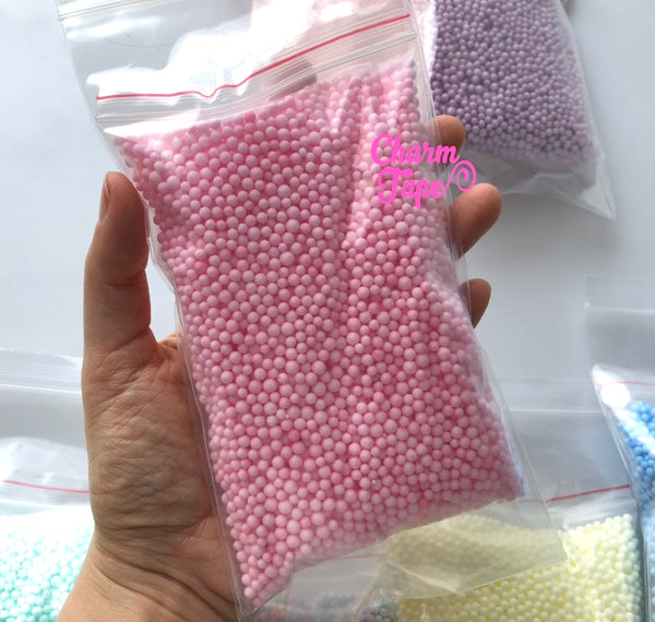 7 Packs Pastel Colors 10000 CHEAP Styrofoam Balls 2mm 3mm Polystyrene Filler Foam Ball Bead Slime Floam