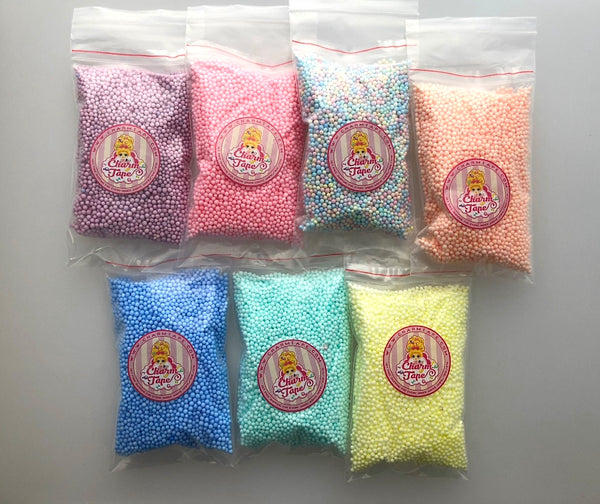 7 Packs Pastel Colors 10000 CHEAP Styrofoam Balls 2mm 3mm Polystyrene Filler Foam Ball Bead Slime Floam