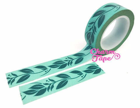 Green leaves vine Washi Tape 15mm x 10 meters WT35