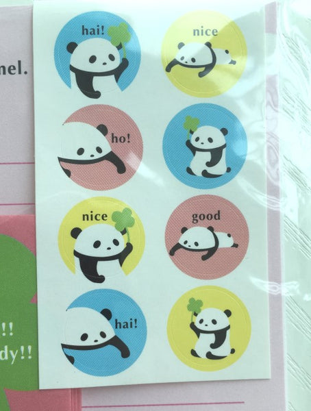 Writing paper and envelopes set - Happy Panda from Japan - CharmTape - 2