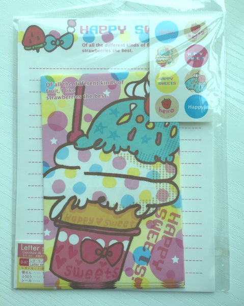 Writing paper and envelopes set - Ice-Cream from Japan - CharmTape - 1