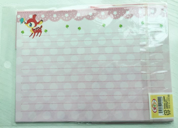 Writing paper and envelopes set - Cute Deer from Japan - CharmTape - 3