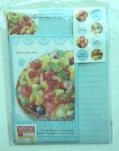 Writing paper and envelopes set - Fruit Tart from Japan - CharmTape - 1