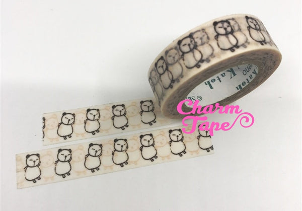 Dancing Panda Washi Tape 10m x 15mm WT298 by Shinzi Katoh - CharmTape - 6