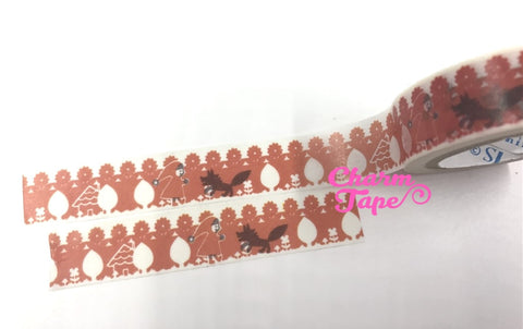 Red riding hood Washi Tape 15mm x10m by Shinzi Katoh WT333 - CharmTape - 1