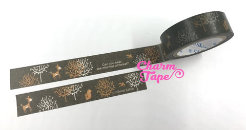 Autumn Animal Washi tape 15mm x 10m WT718 by Shinzi Katoh - CharmTape - 1