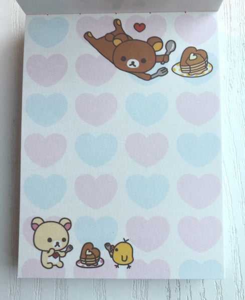 Rilakkuma bear mini Memo Pad by San-x from Japan - CharmTape - 2