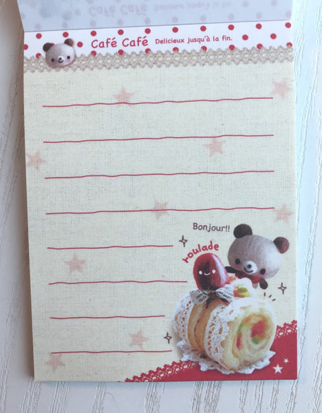 Cafe Cafe mini Memo Pad by Kamio from Japan - CharmTape - 3