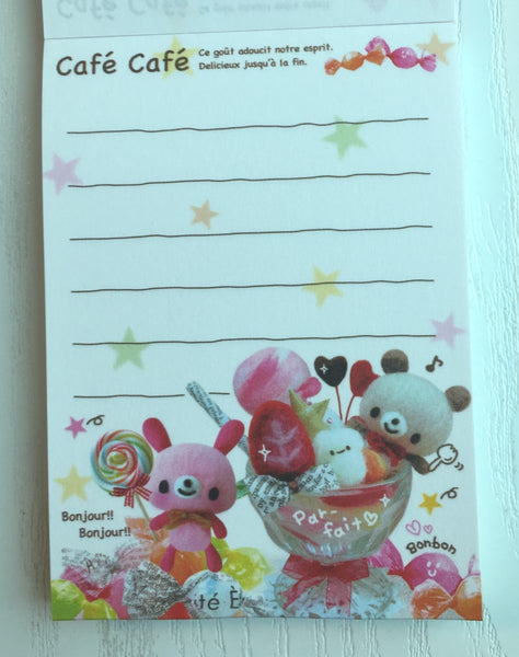 Cafe Cafe mini Memo Pad by Kamio from Japan - CharmTape - 2