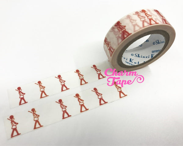 Red Soldiers washi tape - 10 meters WT824 Shinzi Katoh - CharmTape - 2