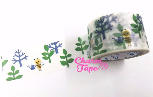 Bee Washi Tape Shinzi Katoh 30mm Wide x 10m WT549 - CharmTape - 1