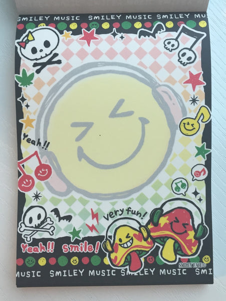 Smiley Face Music Big Memo Pad by Kamio from Japan - CharmTape - 3