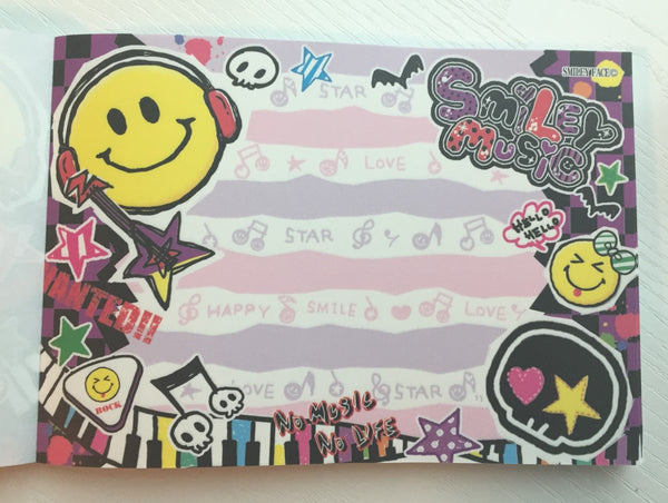 Smiley Face Music Big Memo Pad by Kamio from Japan - CharmTape - 4